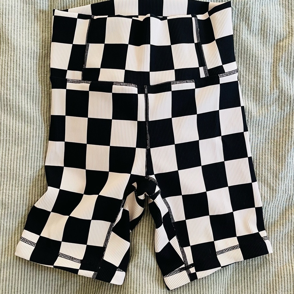 BNWOT Shore Baby Co. Women’s Checkered bike shorts